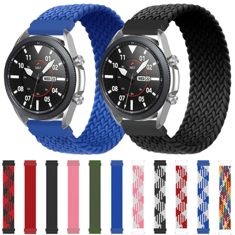 For Samsung Galaxy Watch 46mm Adjustable Nylon Braided Elasticity Replacement Strap Watchband, Series 2