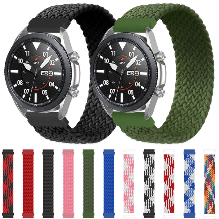 For Samsung Galaxy Watch 46mm Adjustable Nylon Braided Elasticity Replacement Strap Watchband, Series 1