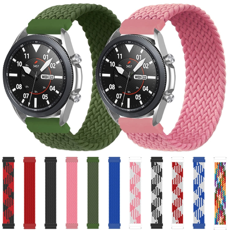 For Samsung Galaxy Watch 46mm Adjustable Nylon Braided Elasticity Replacement Strap Watchband, Series 1