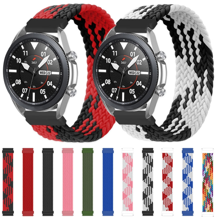 For Samsung Galaxy Watch 3 41mm Adjustable Nylon Braided Elasticity Replacement Strap Watchband, Series 2