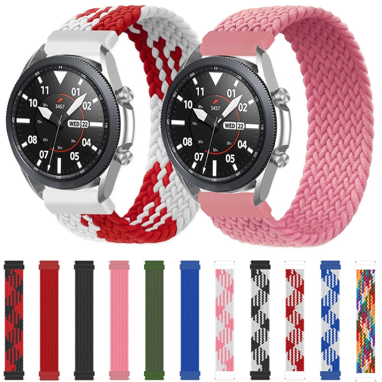 For Samsung Galaxy Watch 3 41mm Adjustable Nylon Braided Elasticity Replacement Strap Watchband, Series 3