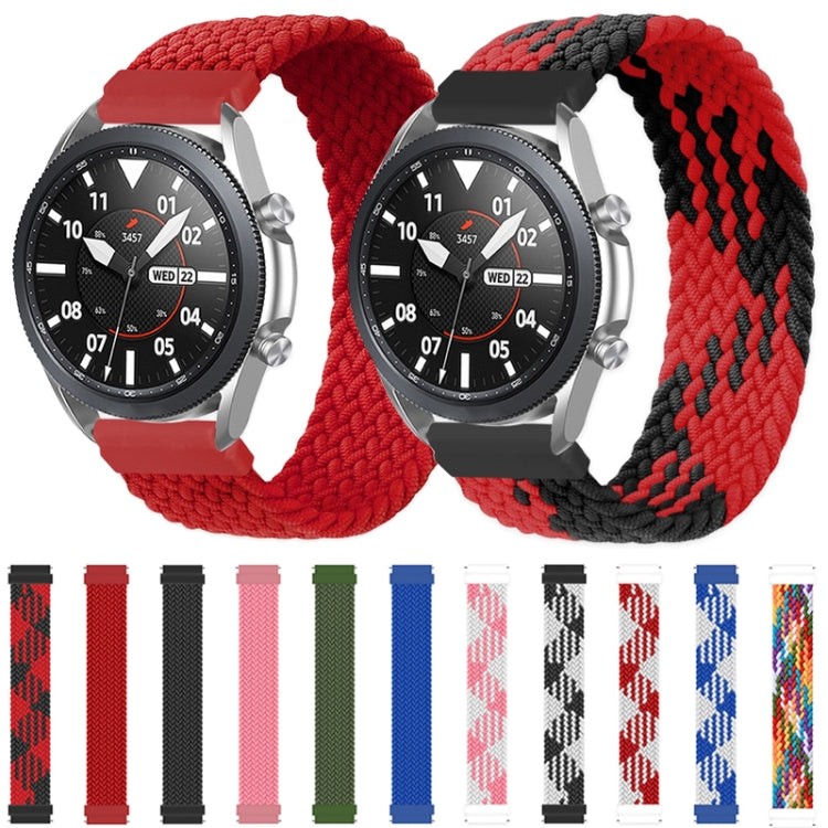 For Samsung Galaxy Watch 3 41mm Adjustable Nylon Braided Elasticity Replacement Strap Watchband, Series 2