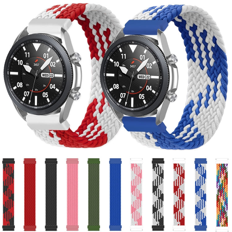 For Samsung Galaxy Watch 3 41mm Adjustable Nylon Braided Elasticity Replacement Strap Watchband, Series 1