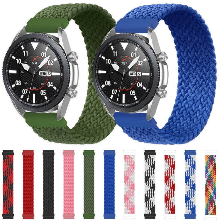 For Samsung Galaxy Watch 3 45mm Adjustable Nylon Braided Elasticity Replacement Strap Watchband, Series 1