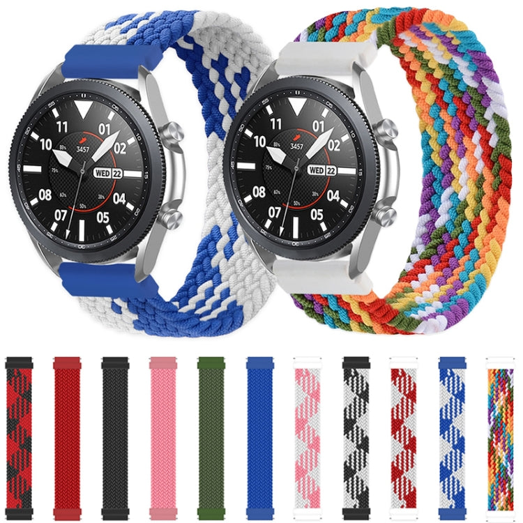 For Samsung Galaxy Watch Active / Active2 40mm / Active2 44mm Adjustable Nylon Braided Elasticity Replacement Strap Watchband, Series 3