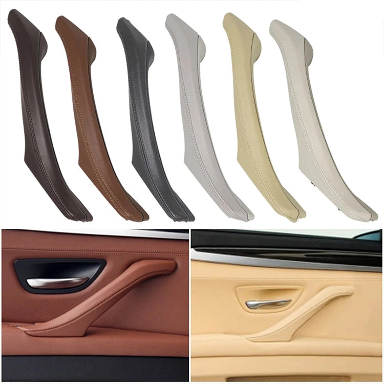 Car Leather Right Side Inner Door Handle Assembly 51417225854 for BMW 5 Series F10 / F18 2011-2017 ÎҵÄÉ̵ê