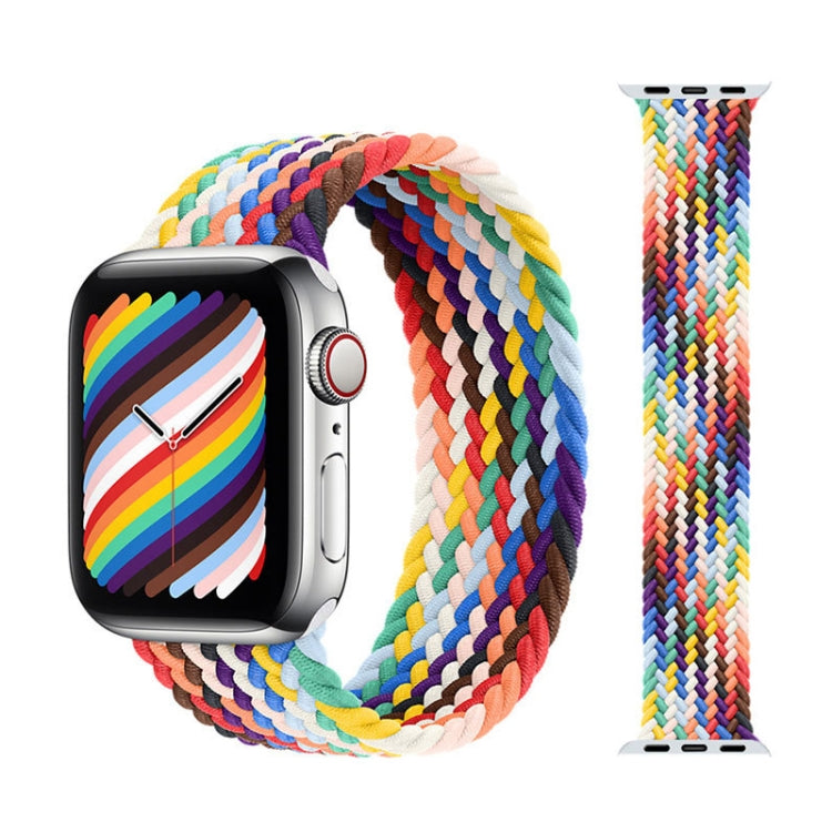 Metal Head Braided Nylon Replacement Watchbands, Size: XS 128mm For Apple Watch Series 6 & SE & 5 & 4 40mm / 3 & 2 & 1 38mm