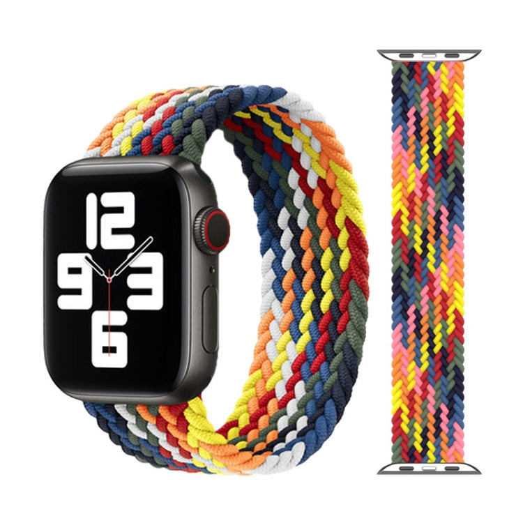 Metal Head Braided Nylon Replacement Watchbands, Size: XS 128mm For Apple Watch Series 6 & SE & 5 & 4 40mm / 3 & 2 & 1 38mm