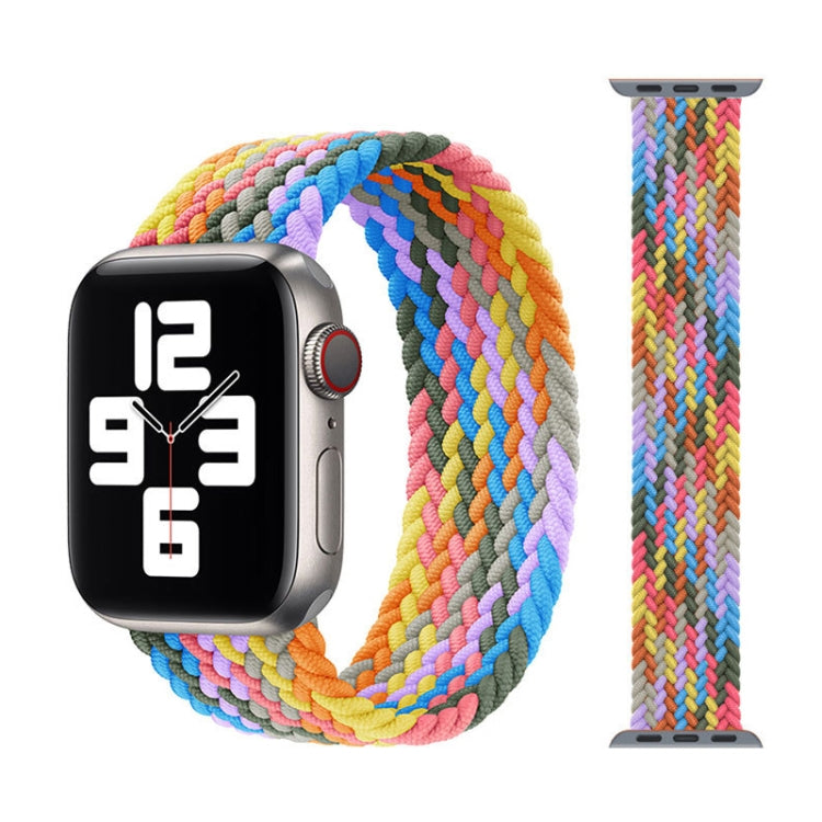 Metal Head Braided Nylon Replacement Watchbands, Size: XS 128mm For Apple Watch Series 6 & SE & 5 & 4 40mm / 3 & 2 & 1 38mm