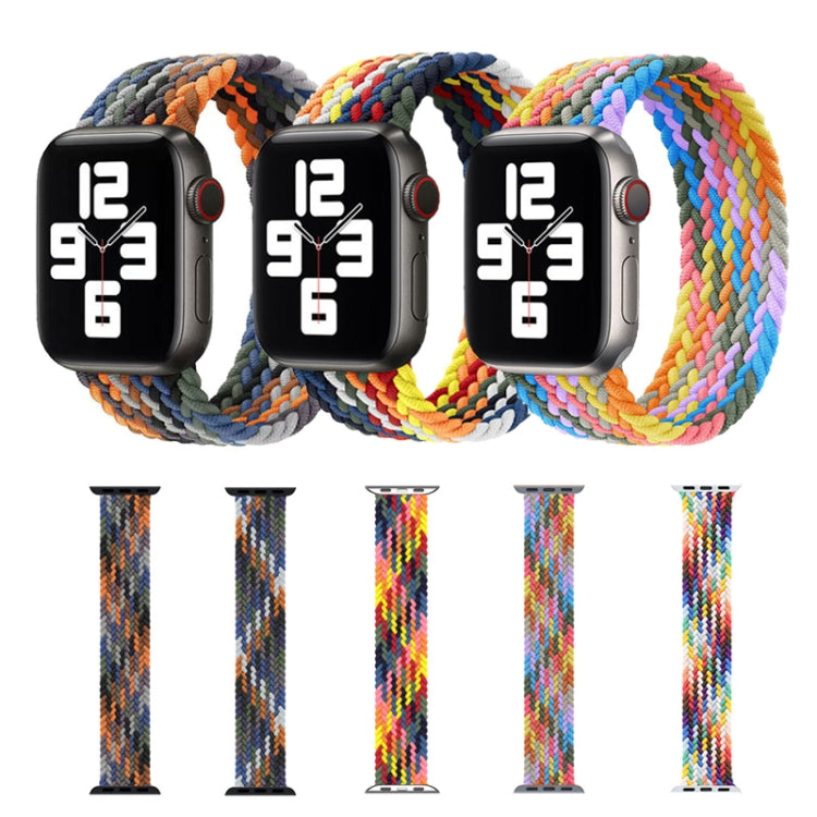 Metal Head Braided Nylon Replacement Watchbands, Size: S 135mm For Apple Watch Series 6 & SE & 5 & 4 40mm / 3 & 2 & 1 38mm