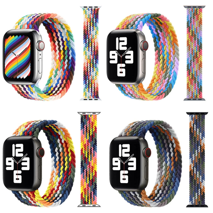 Metal Head Braided Nylon Replacement Watchbands, Size: M 145mm For Apple Watch Series 6 & SE & 5 & 4 40mm / 3 & 2 & 1 38mm