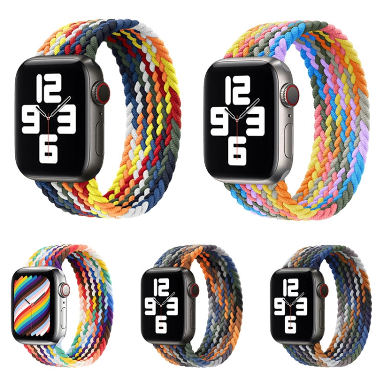 Metal Head Braided Nylon Replacement Watchbands, Size: L 165mm For Apple Watch Series 6 & SE & 5 & 4 44mm / 3 & 2 & 1 42mm