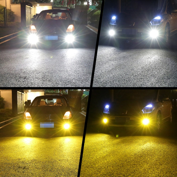 DC9-36V 30W 3000LM IP65 Car LED Double Color Fog Light with 30LEDs SMD-2525 Lamp