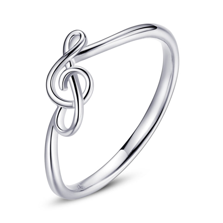 S925 Sterling Silver Musical Note Women Ring My Store