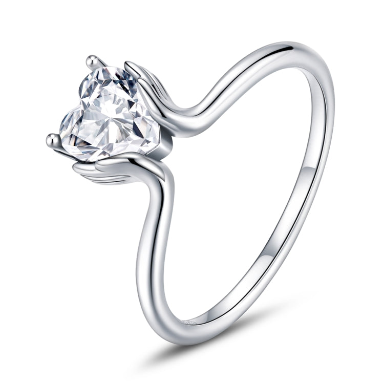 S925 Sterling Silver Love In The Palm Of Your Hand Women Ring My Store