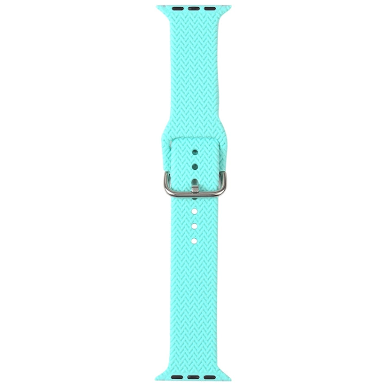 Braided Silicone Replacement Watchbands with Buckle For Apple Watch Series