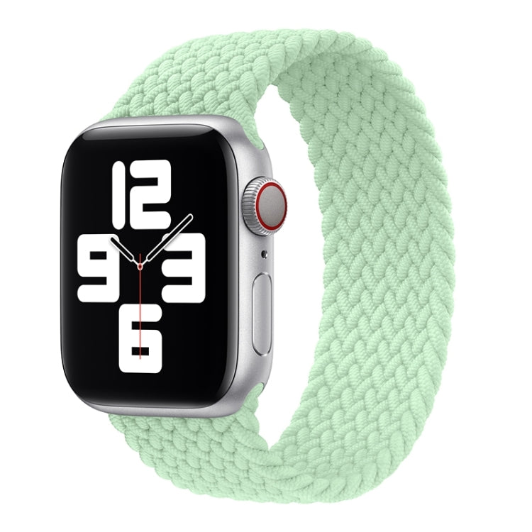 Metal Head Braided Nylon Solid Color Replacement Strap Watchband For Apple Watch Series 6 & SE & 5 & 4 40mm / 3 & 2 & 1 38mm, Series 2