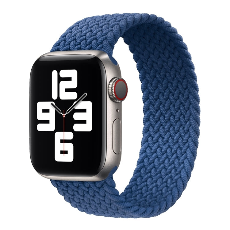 Metal Head Braided Nylon Solid Color Replacement Strap Watchband For Apple Watch Series 6 & SE & 5 & 4 40mm / 3 & 2 & 1 38mm, Series 1