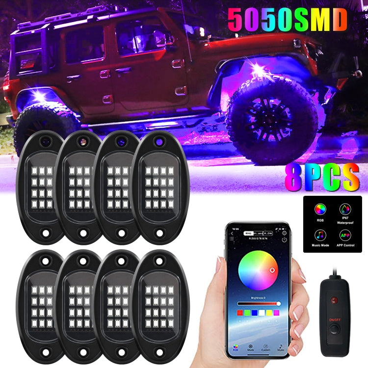 DC12V Car Mobile Phone Bluetooth APP Control  RGB Symphony Chassis Light with 16LEDs SMD-5050 Lamp Beads ÎҵÄÉ̵ê