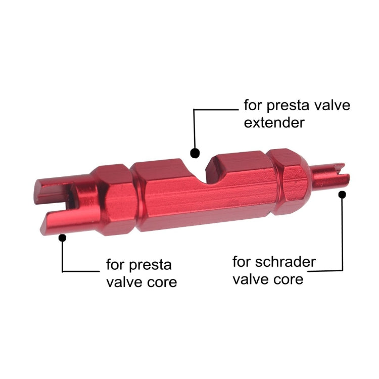 A5586 10 PCS Bicycle French Valve Core with Red Disassembly Tool Reluova