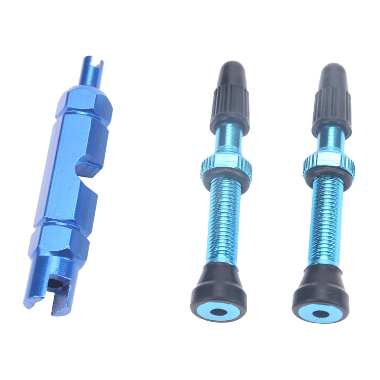 2 PCS 40mm French Tubeless Valve Core with Disassembly Tool for Road Bike-Reluova