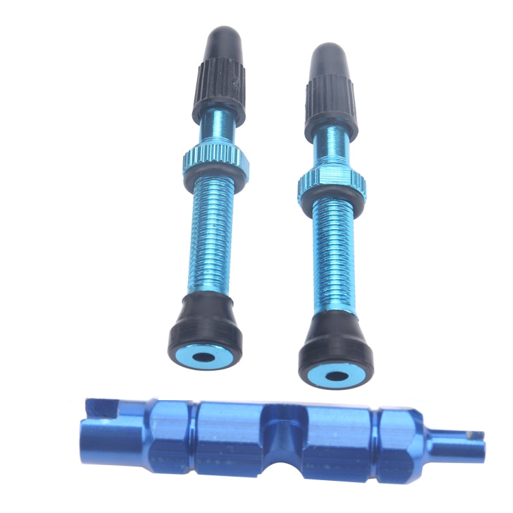 2 PCS 40mm French Tubeless Valve Core with Disassembly Tool for Road Bike-Reluova