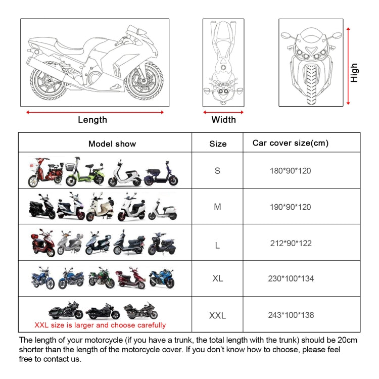 WUPP Motorcycle Thickened Oxford Cloth All-inclusive Waterproof Sun-proof Protective Cover ÎҵÄÉ̵ê