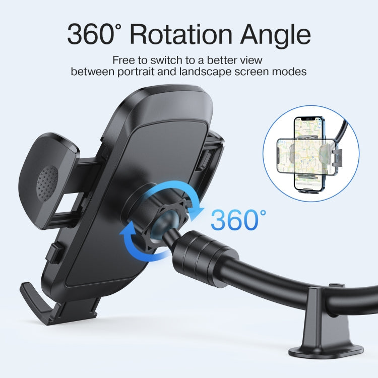 JOYROOM JR-ZS259 360 Degree Rotation Mechanical Car Holder, Style: Long Arm Sucker ÎҵÄÉ̵ê