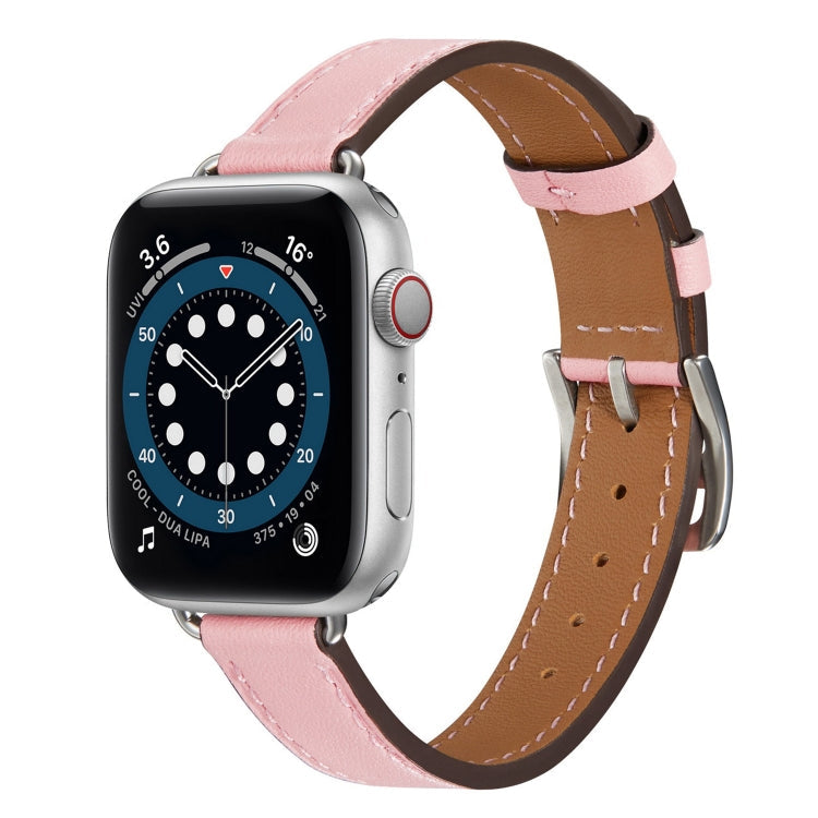 A Style Leather Strap Watchband For Apple Watch Series