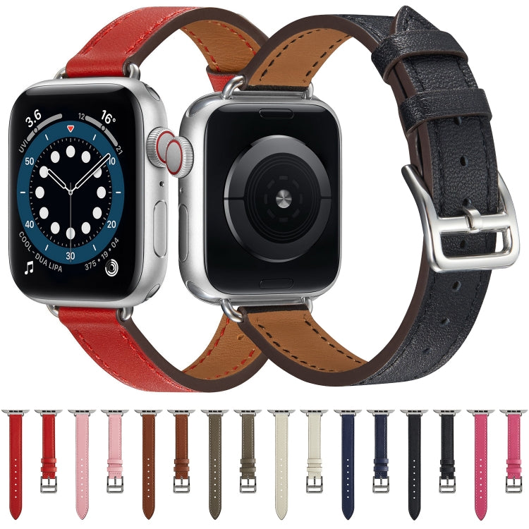 A Style Leather Strap Watchband For Apple Watch Series-Reluova