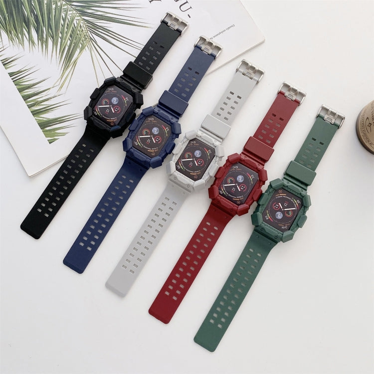 Solid Color Integrated TPU Replacement Strap Watchband