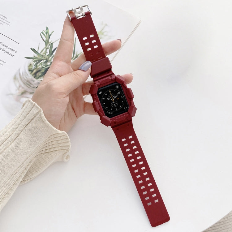 Solid Color Integrated TPU Replacement Strap Watchband