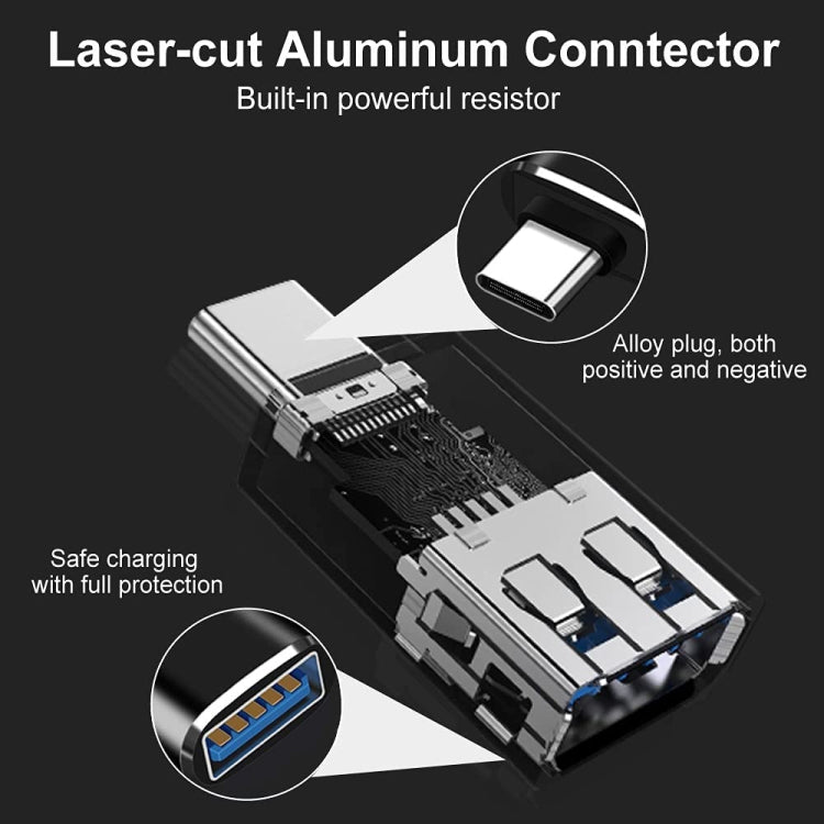 XQ-ZH004 USB 3.0 Female to USB-C / Type-C Male OTG Adapter