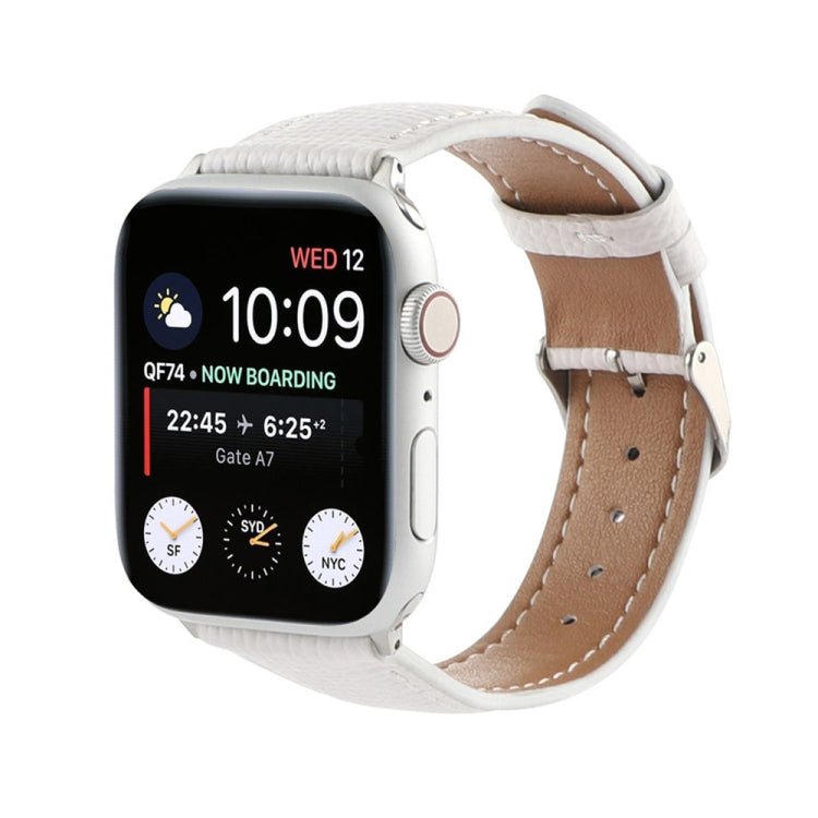 Cross Texture Leather Replacement Watchbands For Apple Watch Series