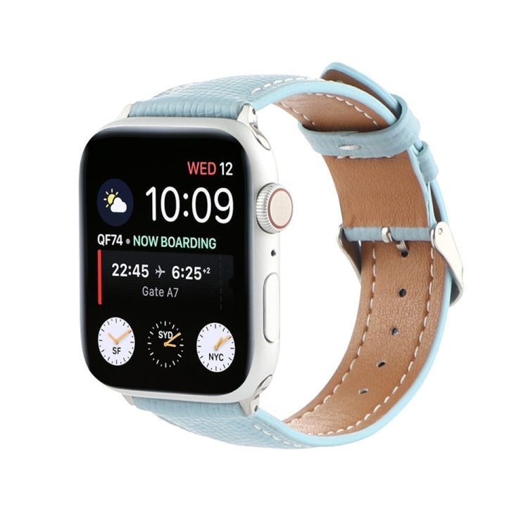 Cross Texture Leather Replacement Watchbands For Apple Watch Series