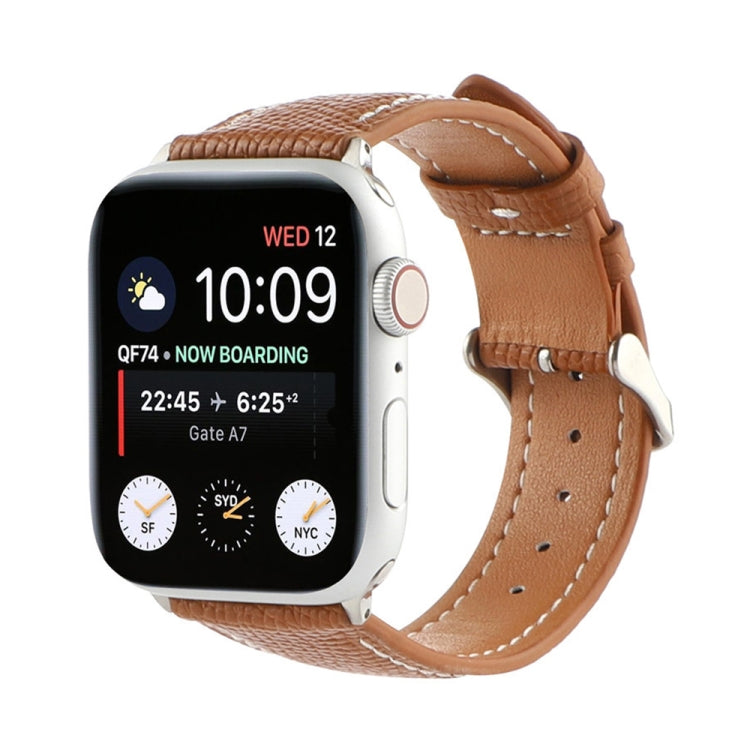 Cross Texture Leather Replacement Watchbands For Apple Watch Series