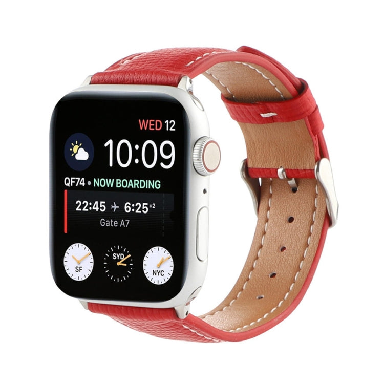 Cross Texture Leather Replacement Watchbands For Apple Watch Series