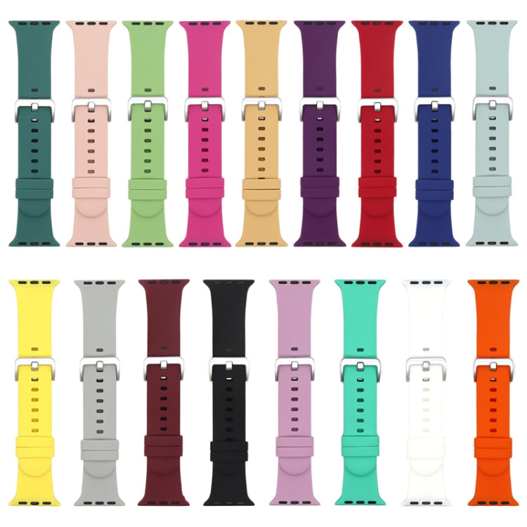 Silver Buckle Silicone Replacement Strap Watchband, Series 1