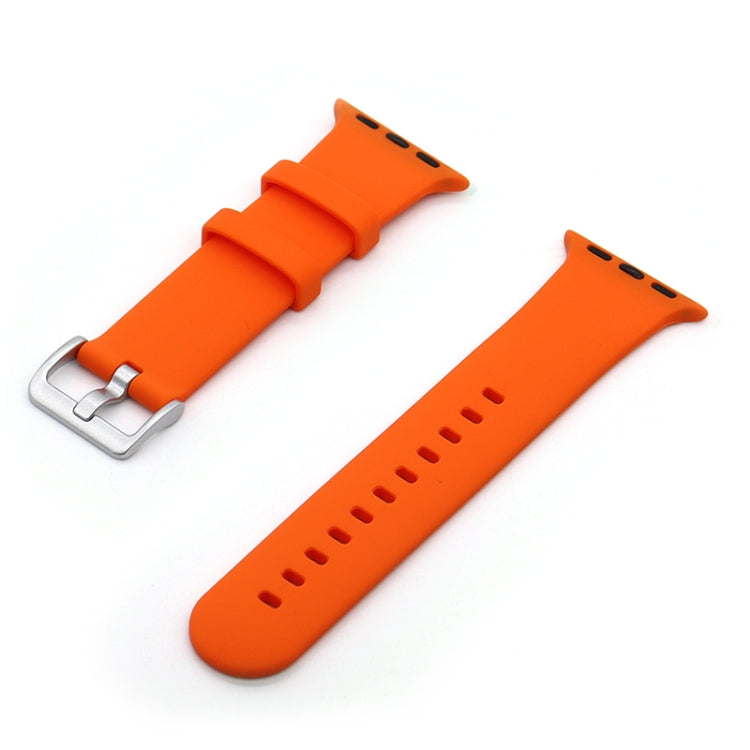 Silver Buckle Silicone Replacement Strap Watchband, Series 1