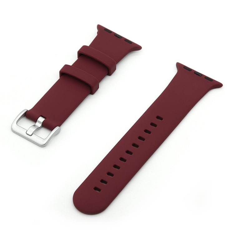 Silver Buckle Silicone Replacement Strap Watchband, Series 1