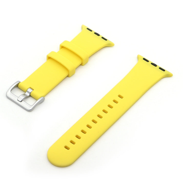 Silver Buckle Silicone Replacement Strap Watchband, Series 1