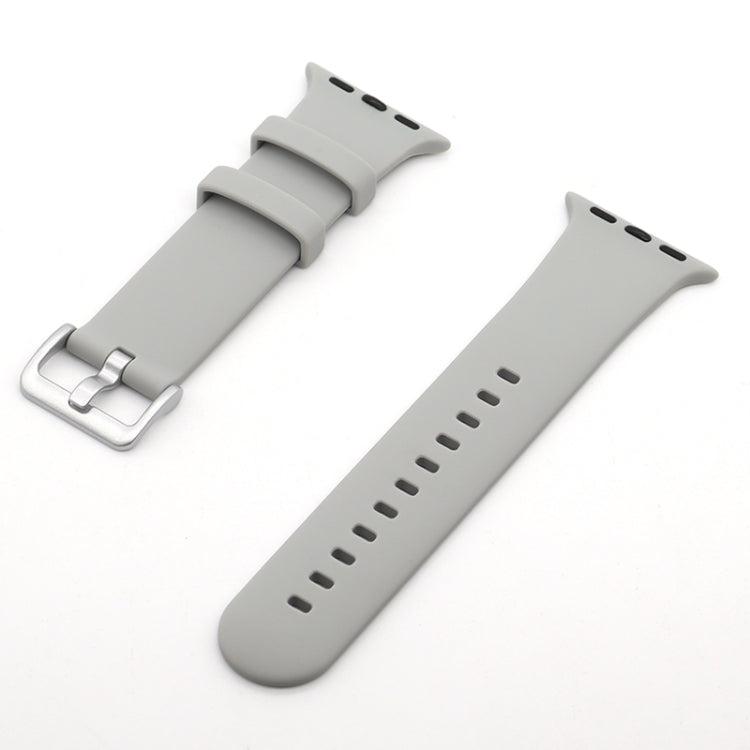 Silver Buckle Silicone Replacement Strap Watchband, Series 1