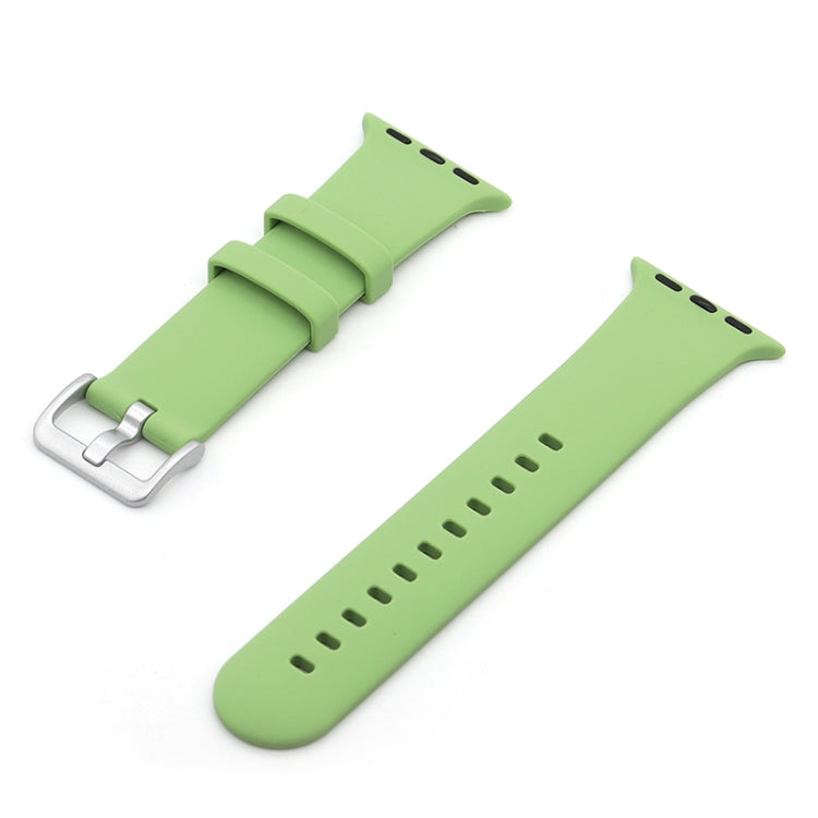 Silver Buckle Silicone Replacement Strap Watchband, Series 1