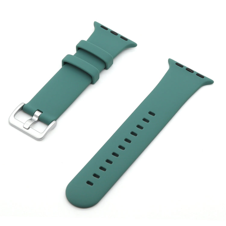 Silver Buckle Silicone Replacement Strap Watchband, Series 1