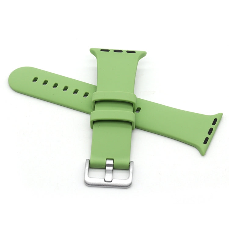 Silver Buckle Silicone Replacement Strap Watchband, Series 1