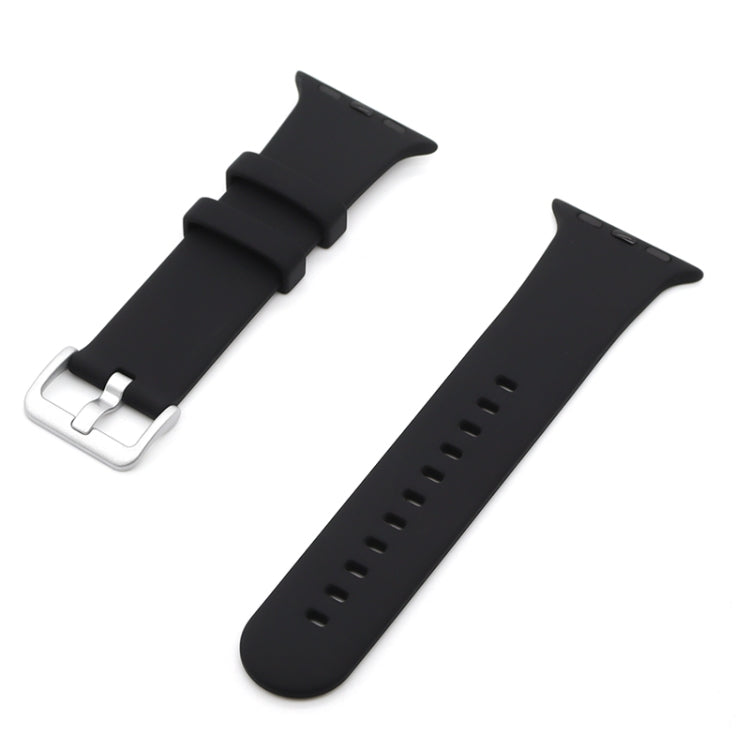 Silver Buckle Silicone Replacement Strap Watchband, Series 2