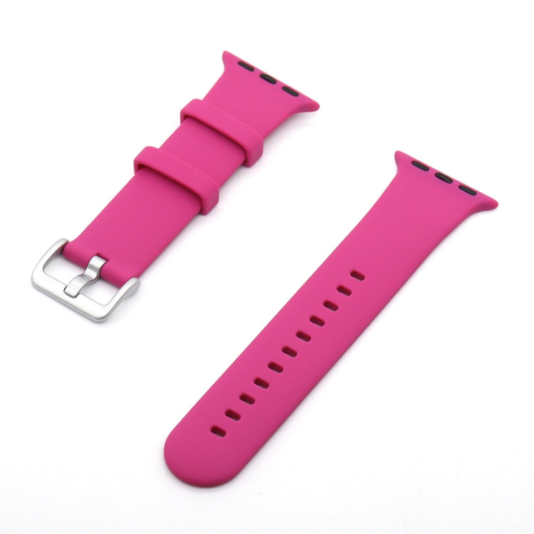 Silver Buckle Silicone Replacement Strap Watchband, Series 2