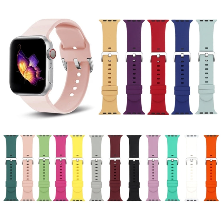 Silver Buckle Silicone Replacement Strap Watchband, Series 2