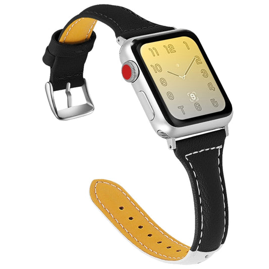 Three-color T-shape Leather Replacement Strap Watchband