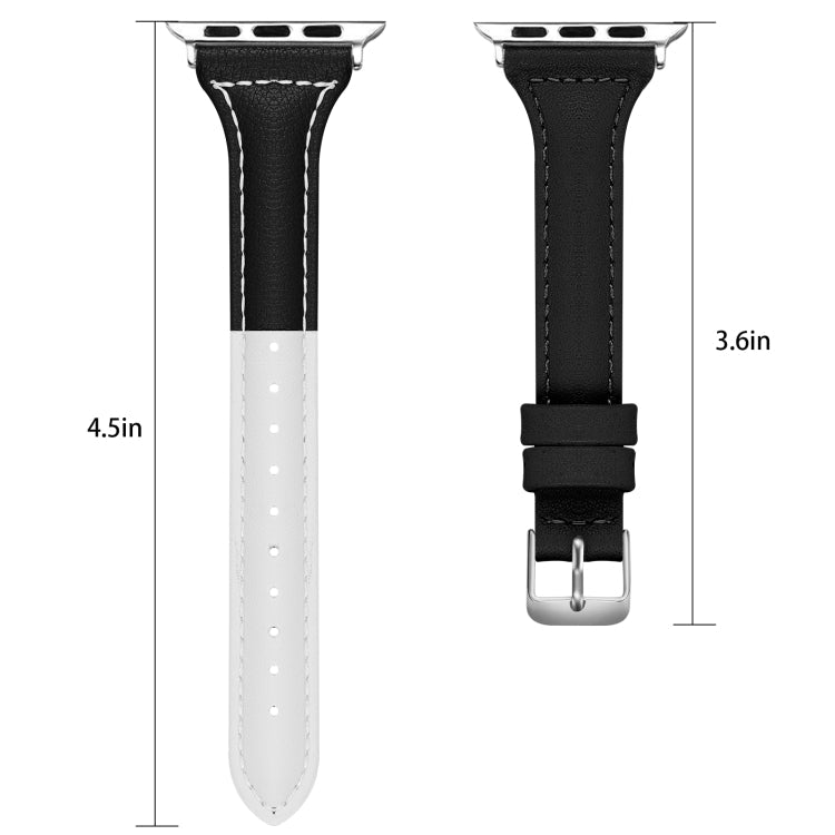 Three-color T-shape Leather Replacement Strap Watchband